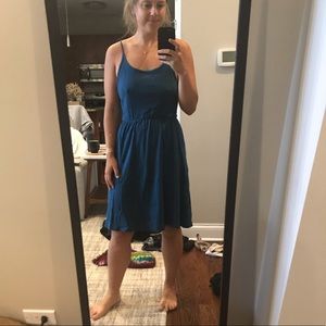 Splendid blue swing dress